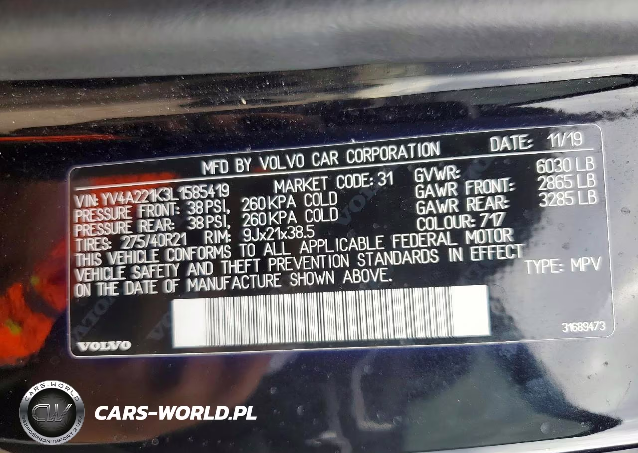 2020 Volvo Xc90 T6 Momentum VIN:YV4A221K3L1585419 - 13