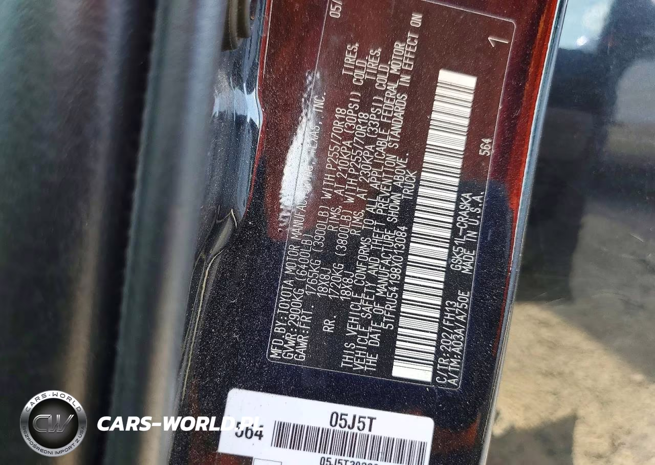 2008 Toyota Tundra Grade VIN:5TFRU54198X013084 - 12