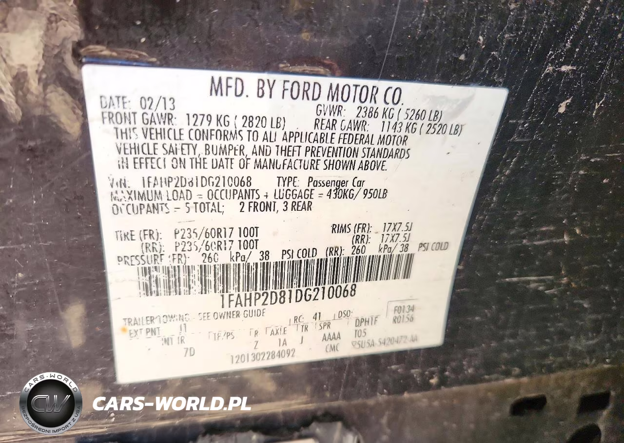 2013 Ford Taurus Se VIN:1FAHP2D81DG210068 - 12
