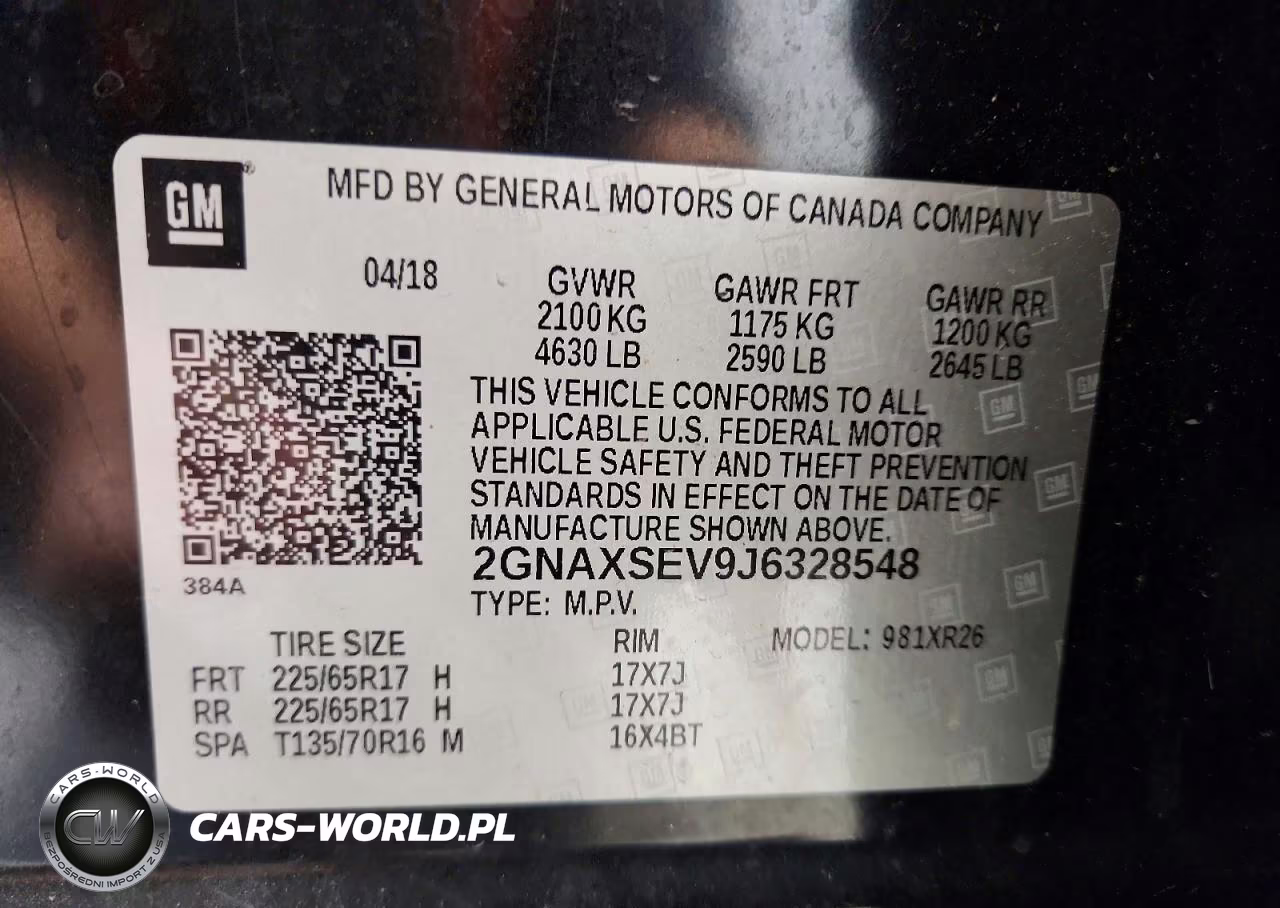2018 Chevrolet Equinox Lt VIN:2GNAXSEV9J6328548 - 14