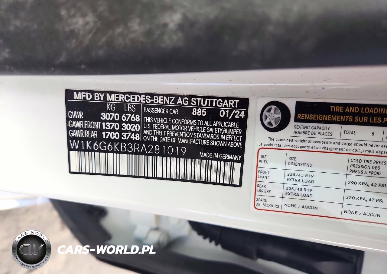2024 Mercedes-Benz S S580E 4Matic VIN:W1K6G6KB3RA281019 - 12