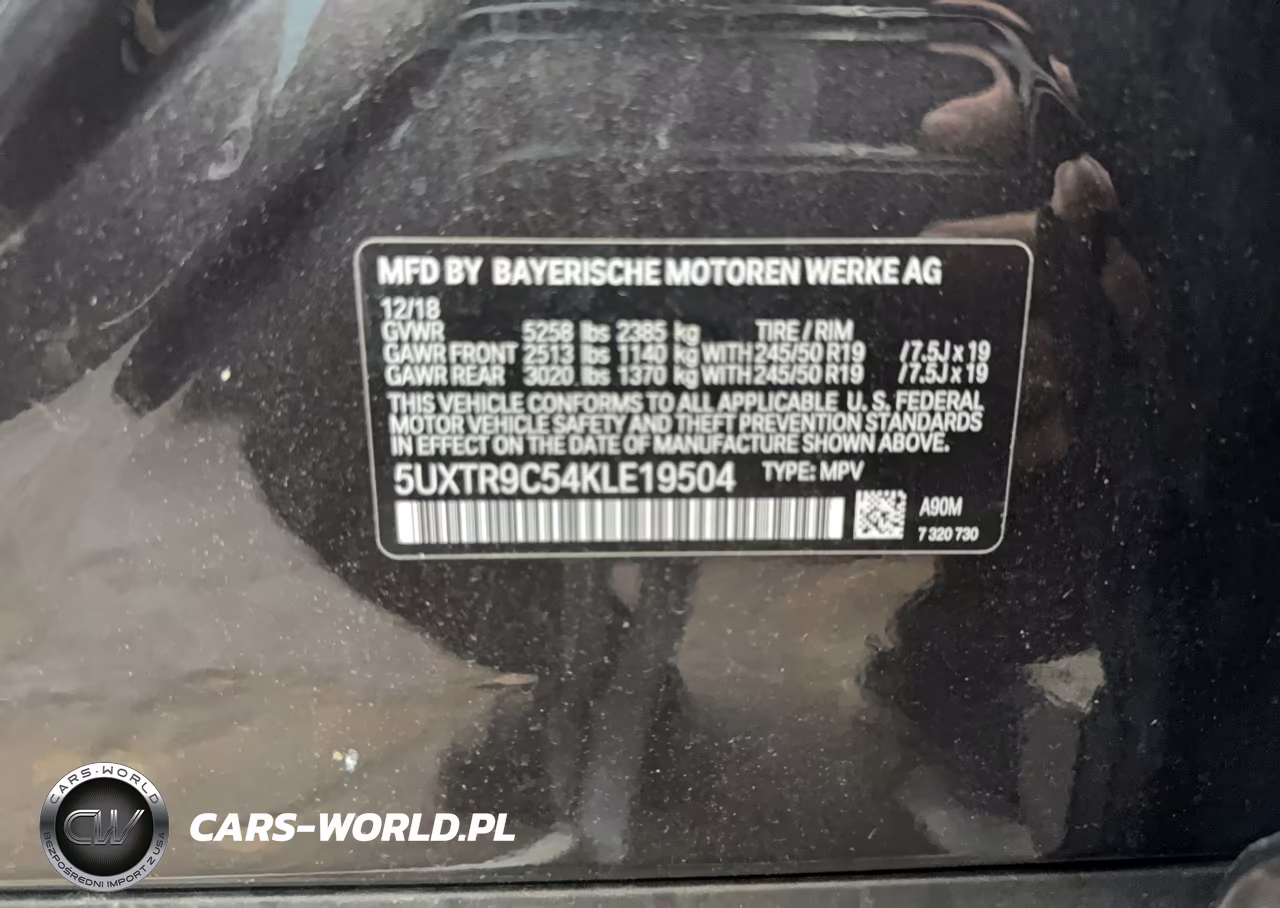 2019 BMW X3 xDrive30I VIN:5UXTR9C54KLE19504 - 11