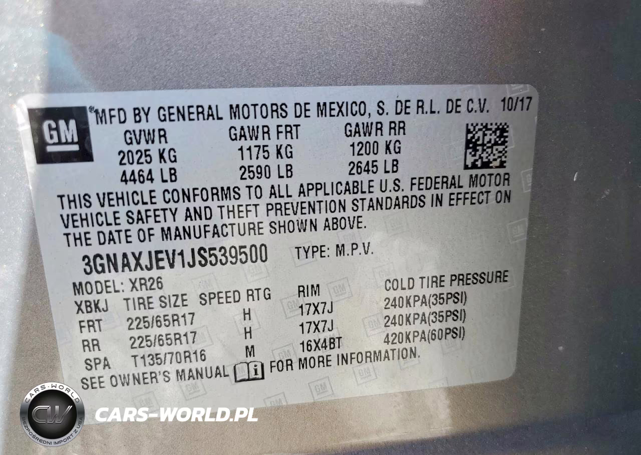 2018 Chevrolet Equinox Lt VIN:3GNAXJEV1JS539500 - 13