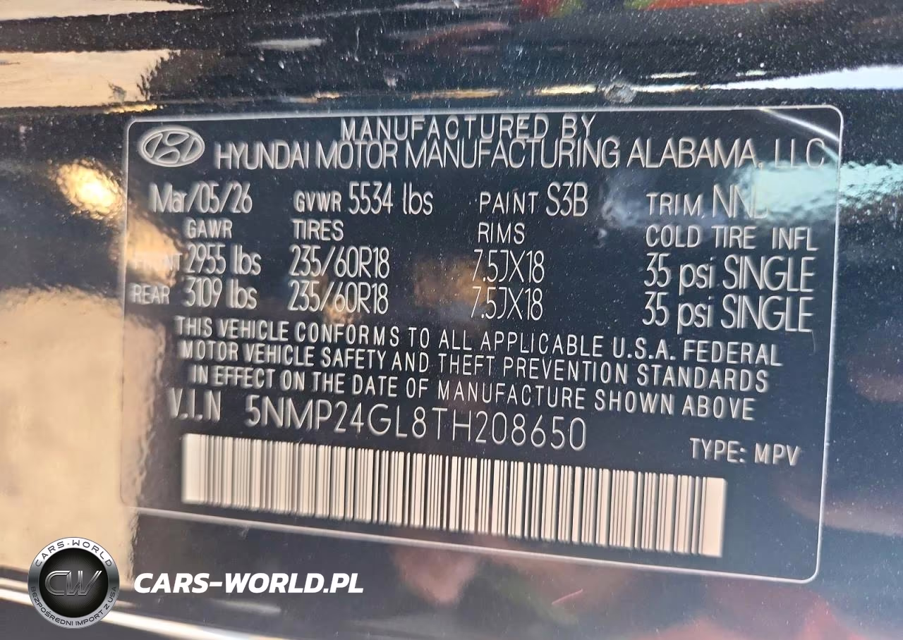 2026 Hyundai Santa Fe Sel VIN:5NMP24GL8TH208650 - 14