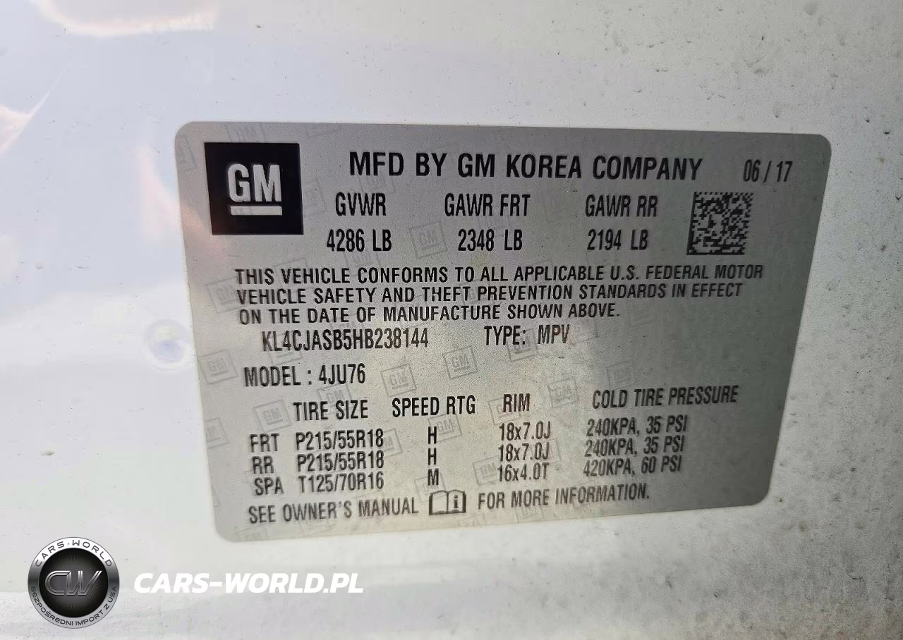 2017 Buick Encore Preferred VIN:KL4CJASB5HB238144 - 13