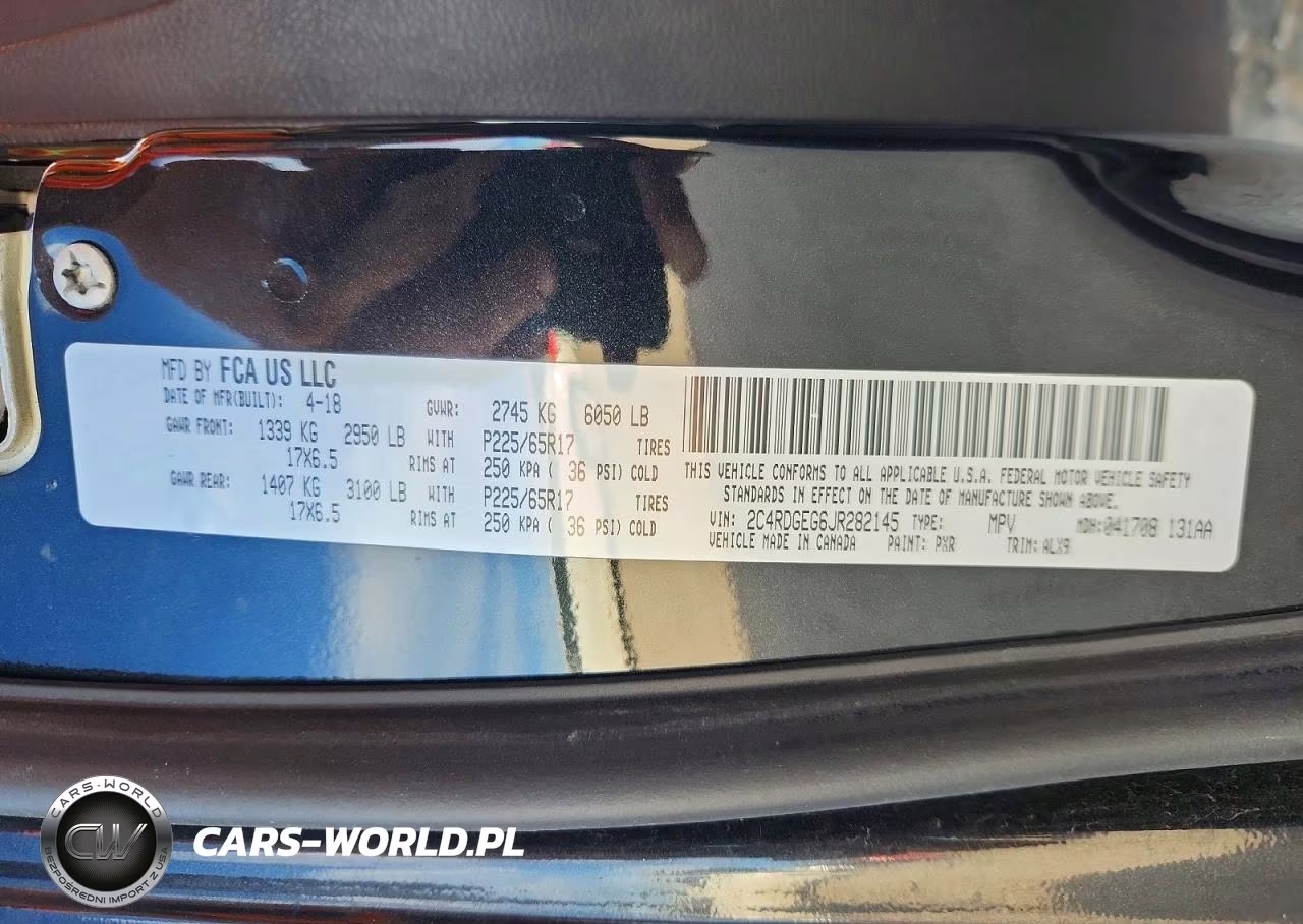 2018 Dodge Grand Caravan Gt VIN:2C4RDGEG6JR282145 - 13