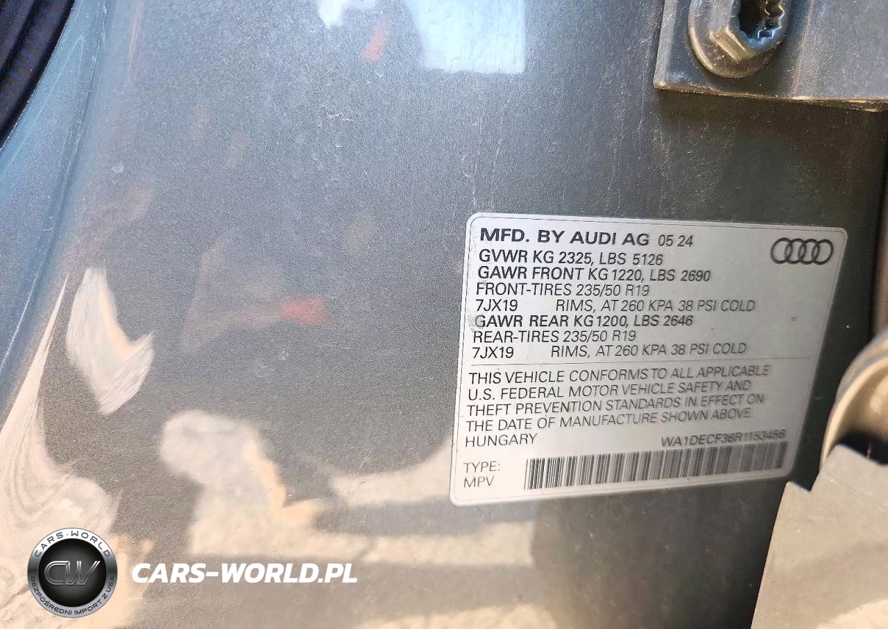 2024 Audi Q3 Premium S Line 45 VIN:WA1DECF36R1153456 - 14
