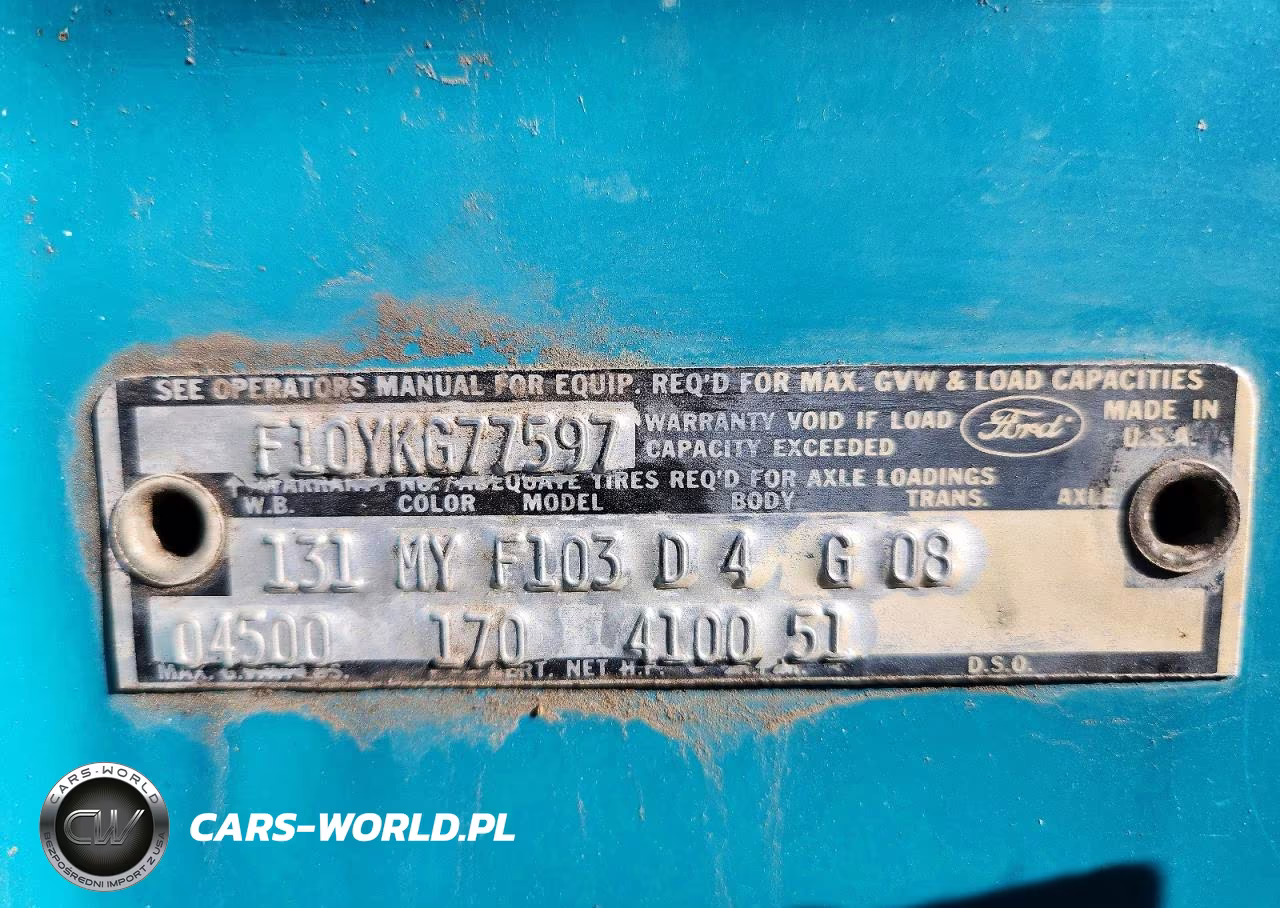 1970 Ford F100 VIN:F10YKG77597 - 12