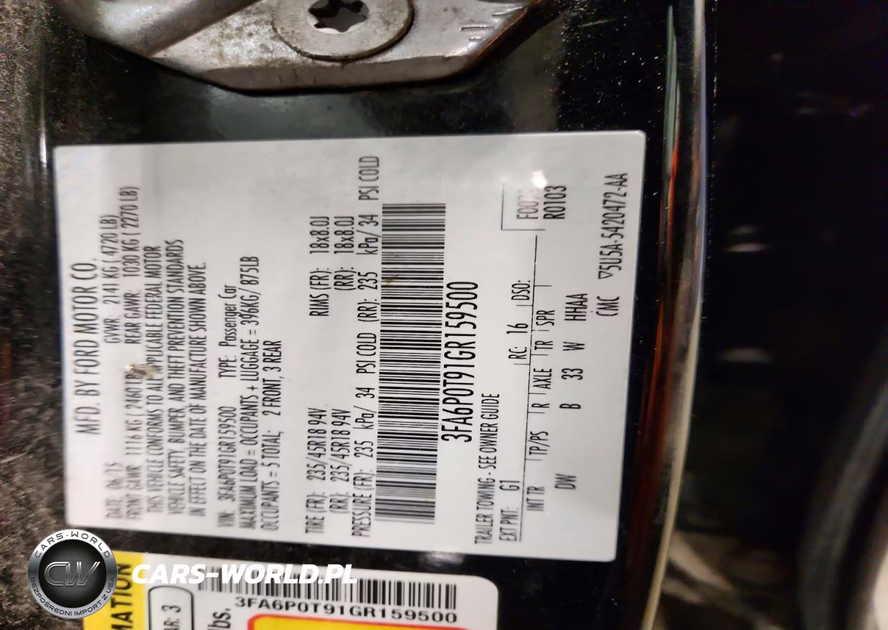 2016 Ford Fusion Se VIN:3FA6P0T91GR159500 - 12