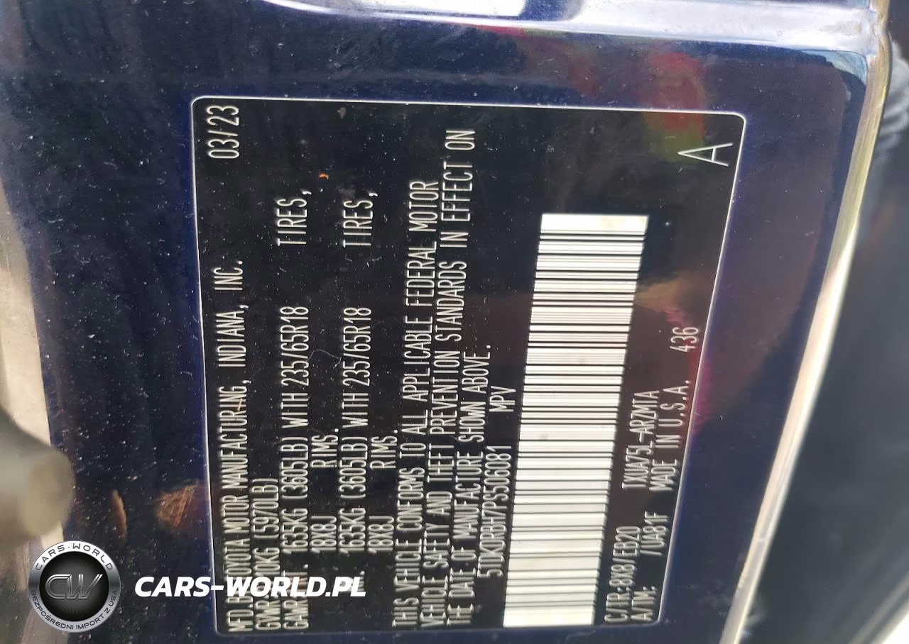 2023 Toyota Highlander Xle VIN:5TDKDRBH7PS506081 - 14
