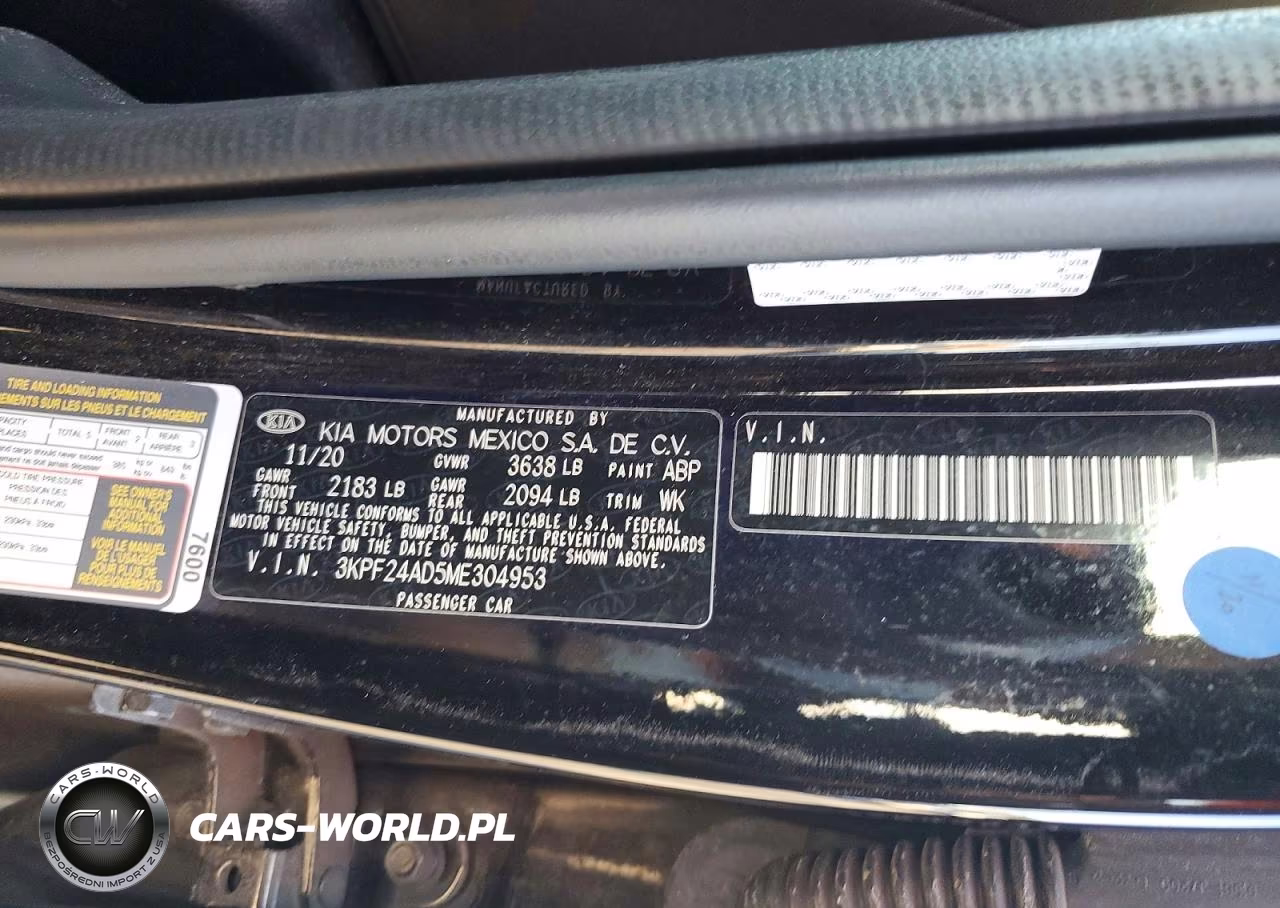 2021 Kia Forte Fe VIN:3KPF24AD5ME304953 - 12