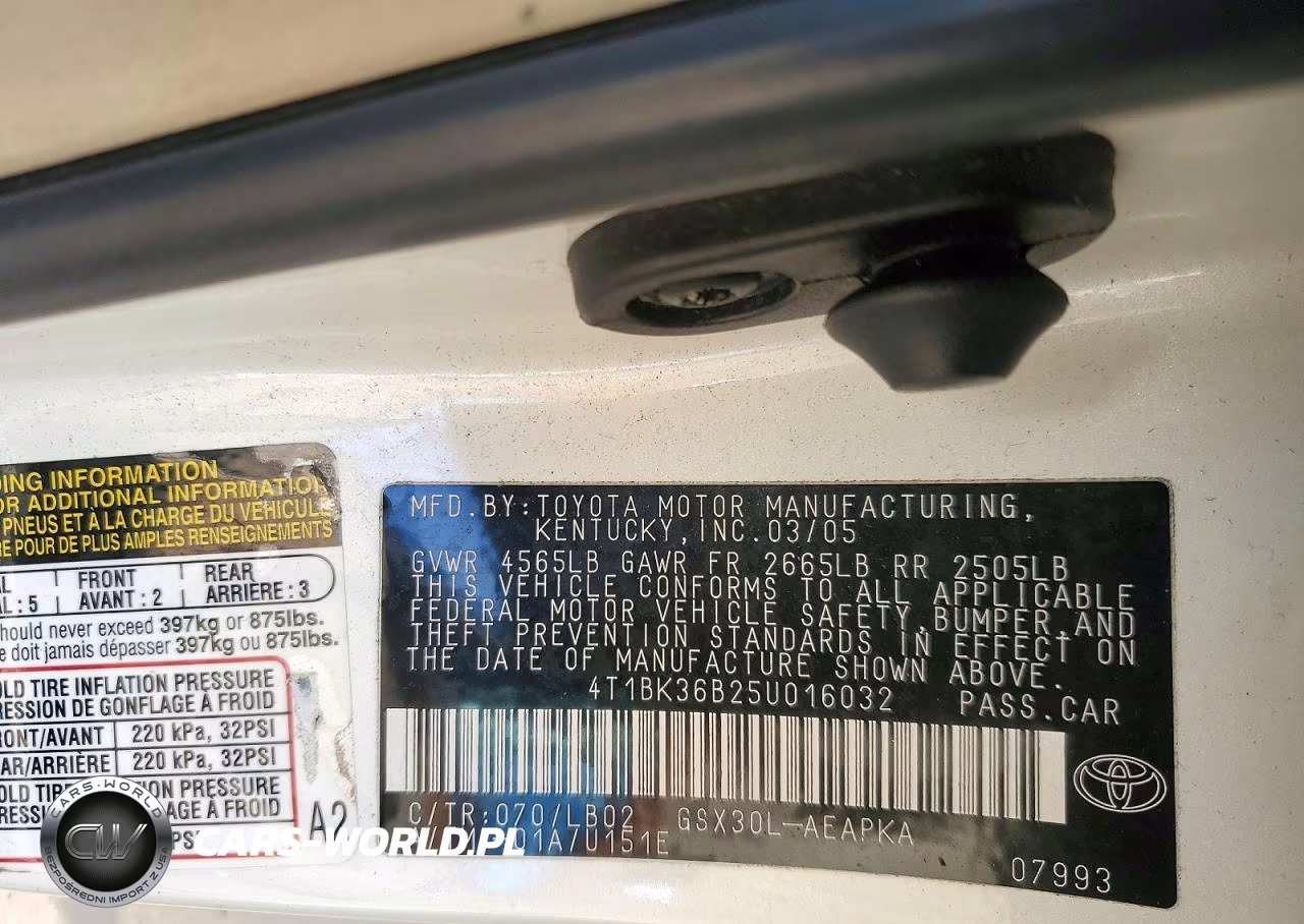 2005 Toyota Avalon Limited VIN:4T1BK36B25U016032 - 12