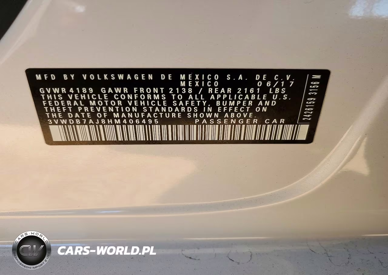 2017 Volkswagen Jetta Se VIN:3VWDB7AJ8HM406495 - 12