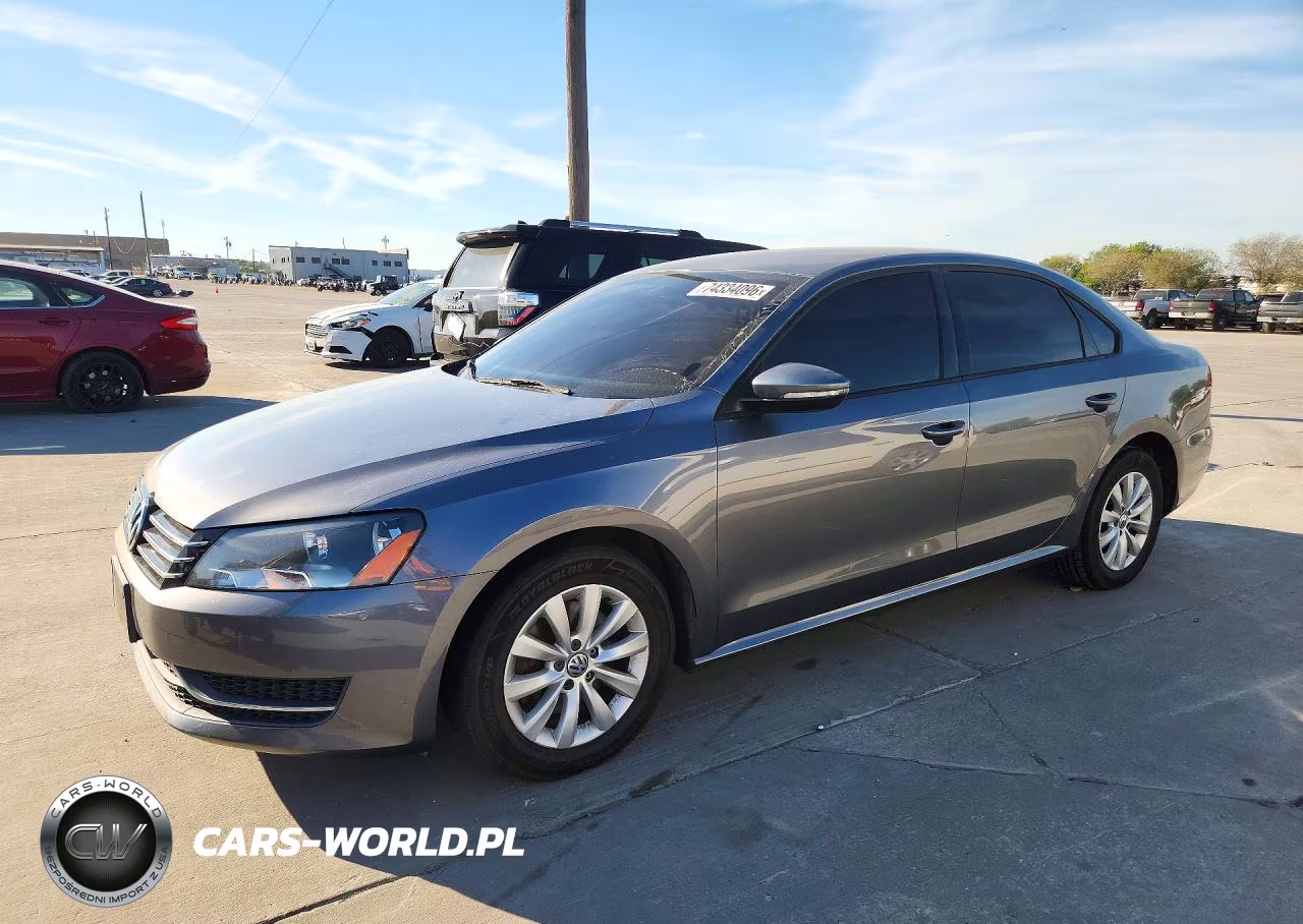 2012 Volkswagen Passat S VIN:1VWAH7A39CC046179 - 1