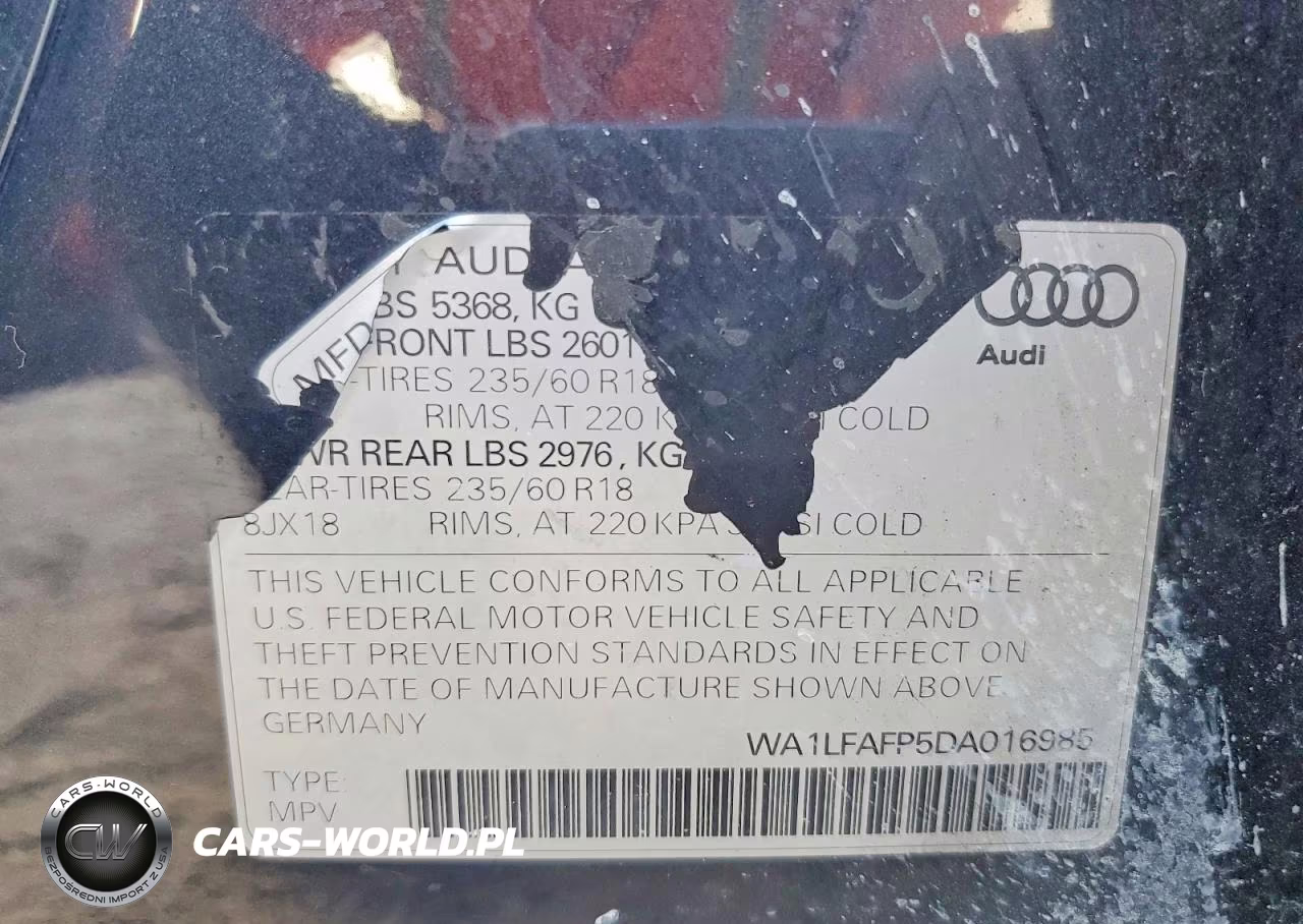 2013 Audi Q5 Premium Plus VIN:WA1LFAFP5DA016985 - 13