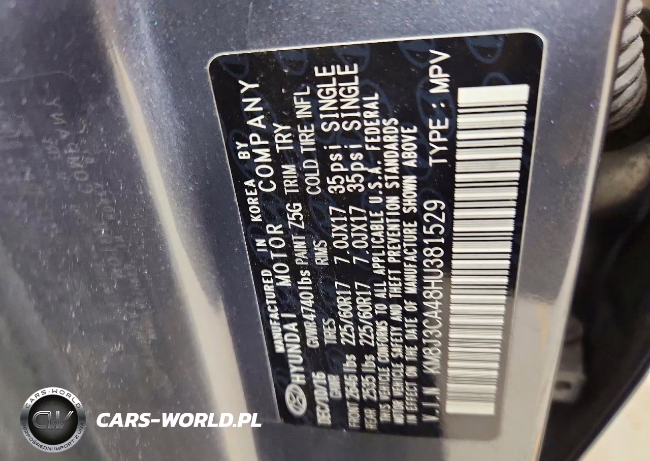 2017 Hyundai Tucson Se VIN:KM8J3CA48HU381529 - 12