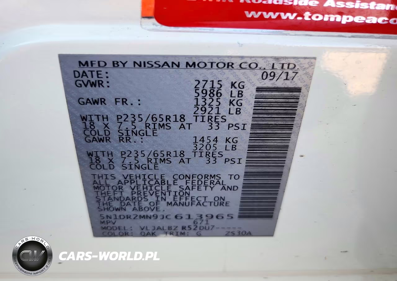 2018 Nissan Pathfinder S VIN:5N1DR2MN9JC613965 - 13
