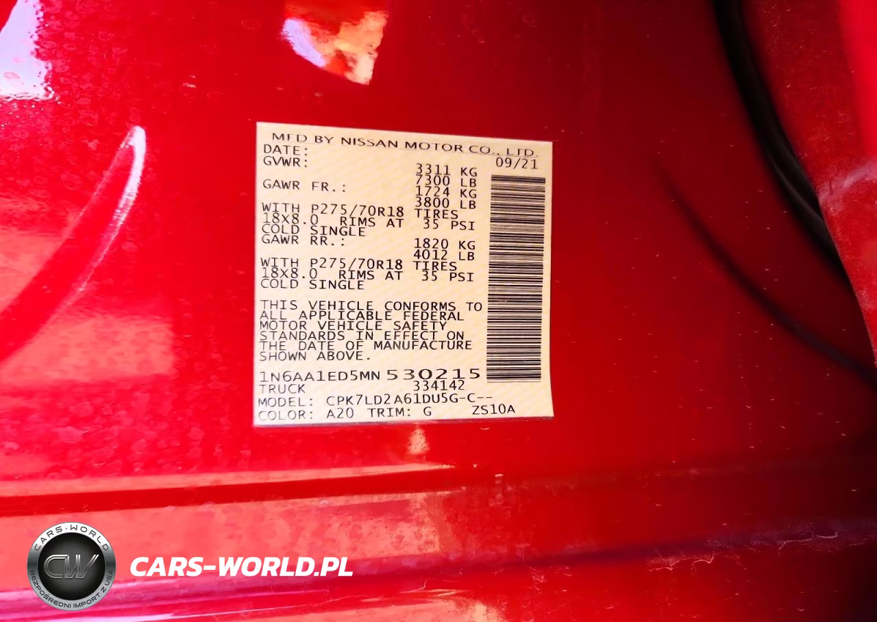 2021 Nissan Titan Pro-4X VIN:1N6AA1ED5MN530215 - 12