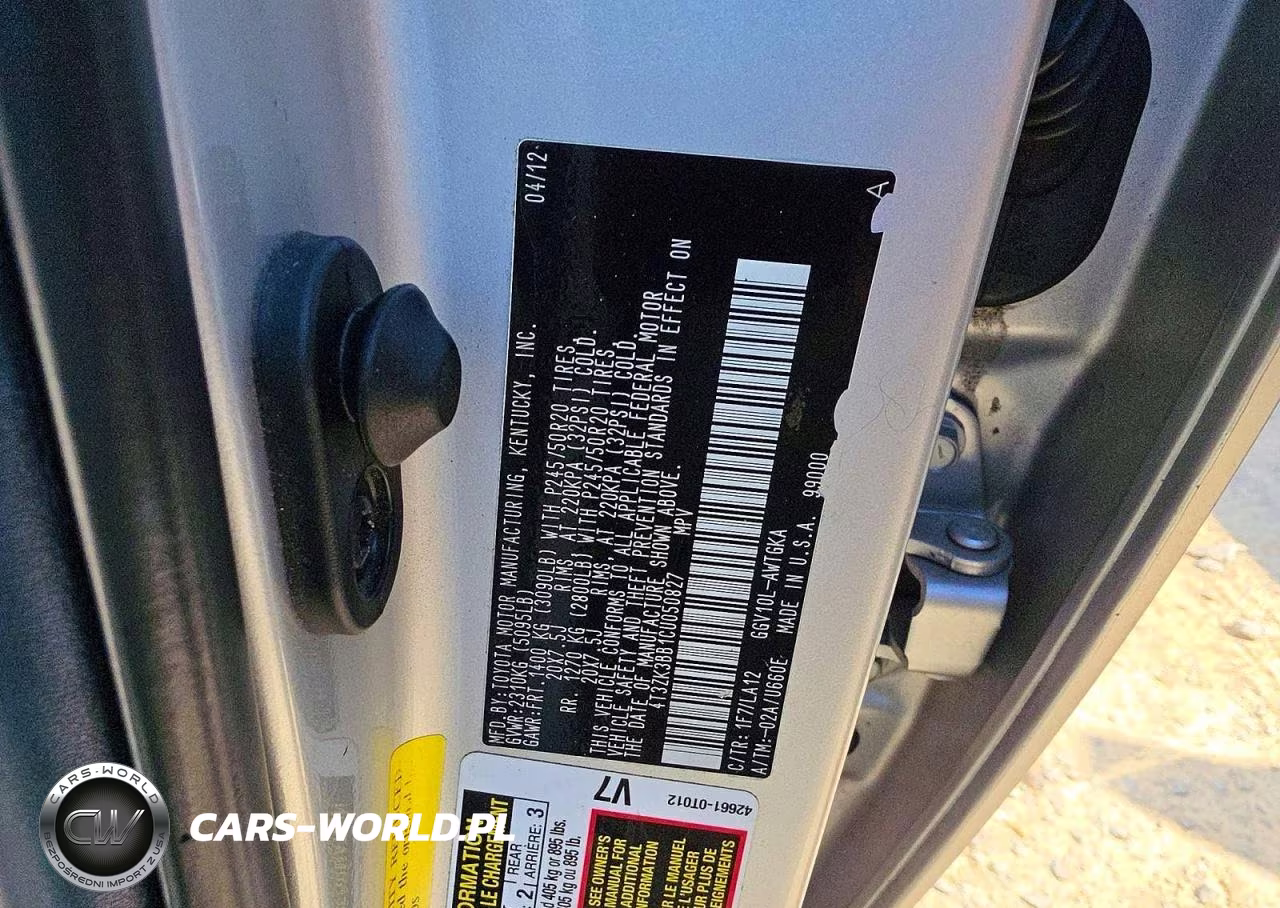 2012 Toyota Venza Xle VIN:4T3ZK3BB1CU050827 - 10