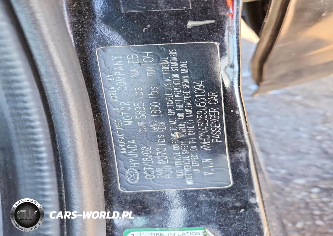 2003 Hyundai Elantra Gls VIN:KMHDN45D53U531094 - 13