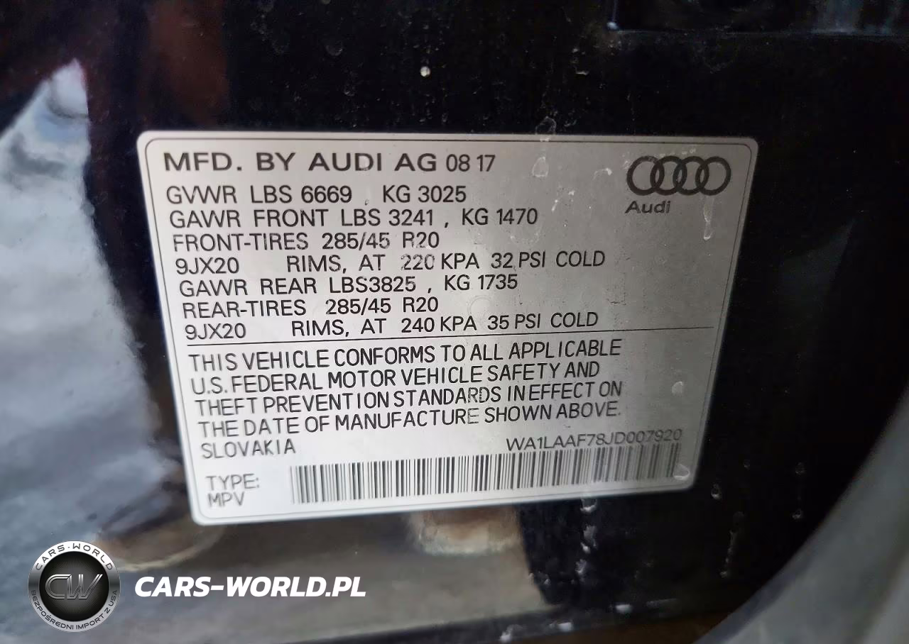 2018 Audi Q7 Premium Plus VIN:WA1LAAF78JD007920 - 13