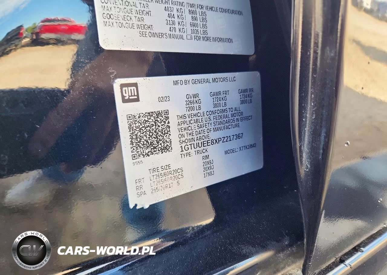 2023 GMC Sierra K1500 At4 VIN:1GTUUEE8XPZ217367 - 12