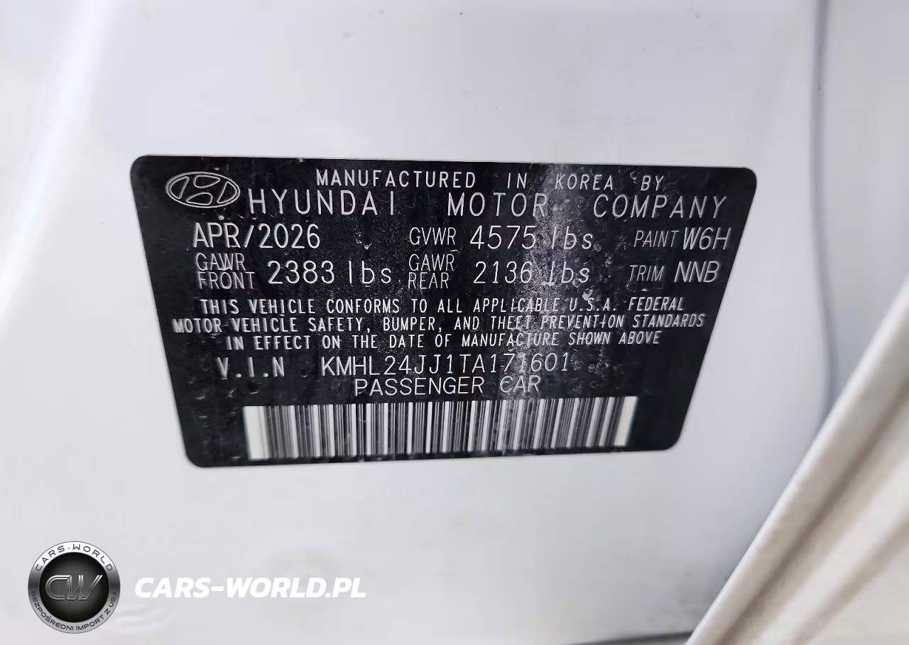 2026 Hyundai Sonata Hybrid Blue VIN:KMHL24JJ1TA171601 - 12