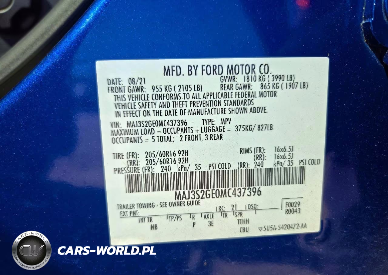2021 Ford Ecosport Se VIN:MAJ3S2GE0MC437396 - 13