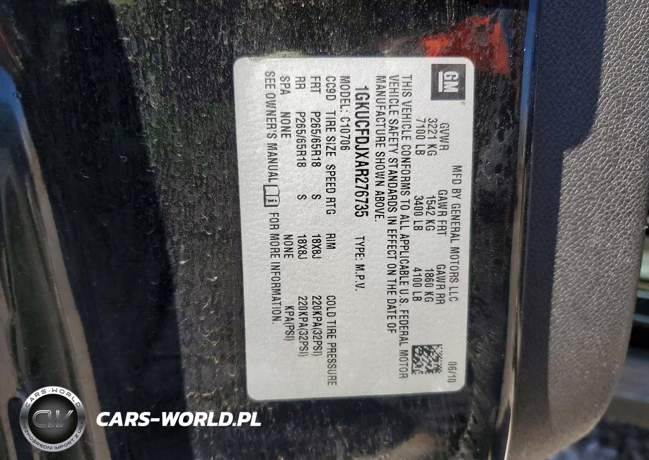 2010 GMC Yukon Hybrid VIN:1GKUCFDJXAR276735 - 13