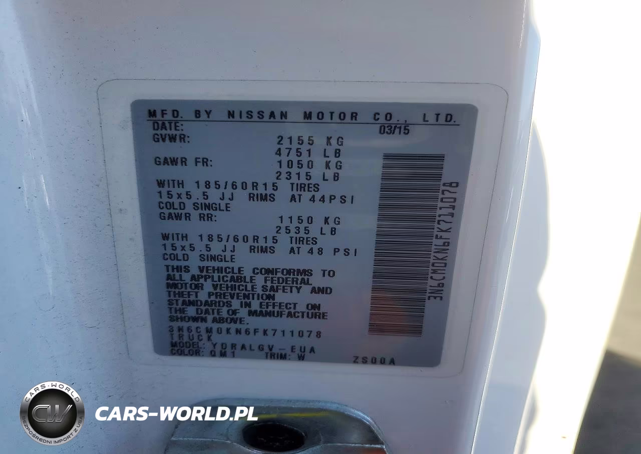 2015 Nissan Nv200 Delivery Van VIN:3N6CM0KN6FK711078 - 13