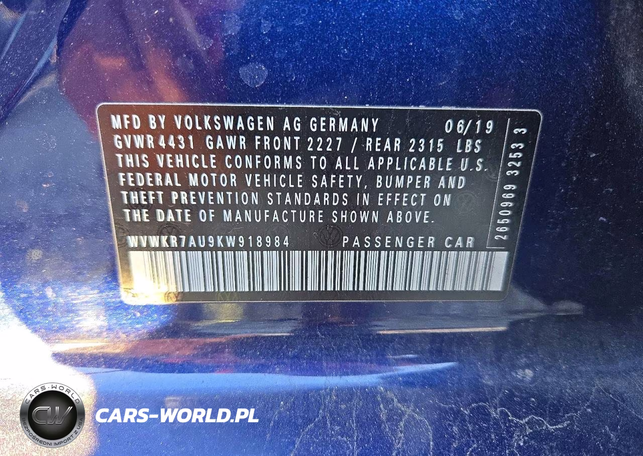 2019 Volkswagen E-Golf Se VIN:WVWKR7AU9KW918984 - 13
