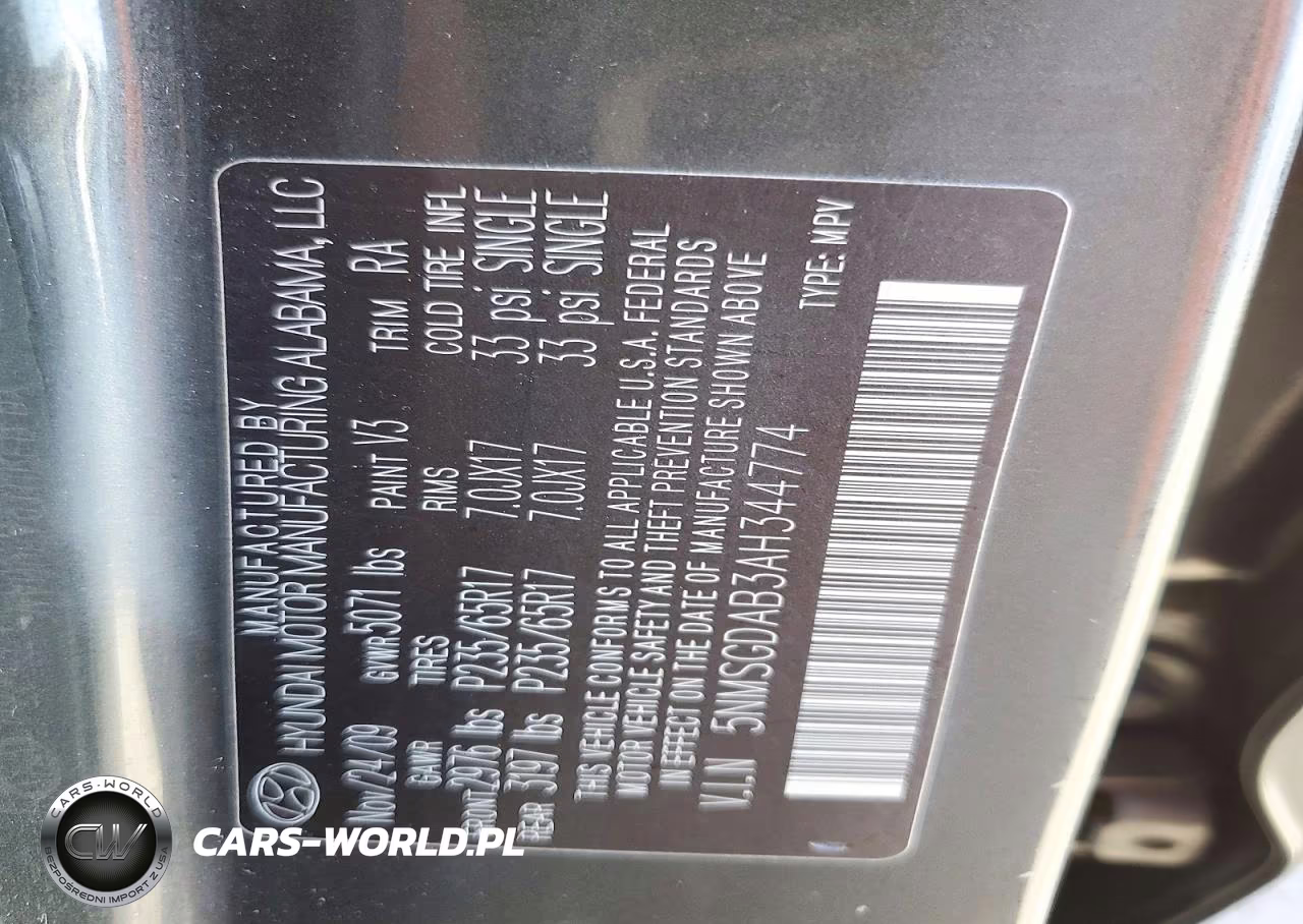2010 Hyundai Santa Fe Gls VIN:5NMSGDAB3AH344774 - 13