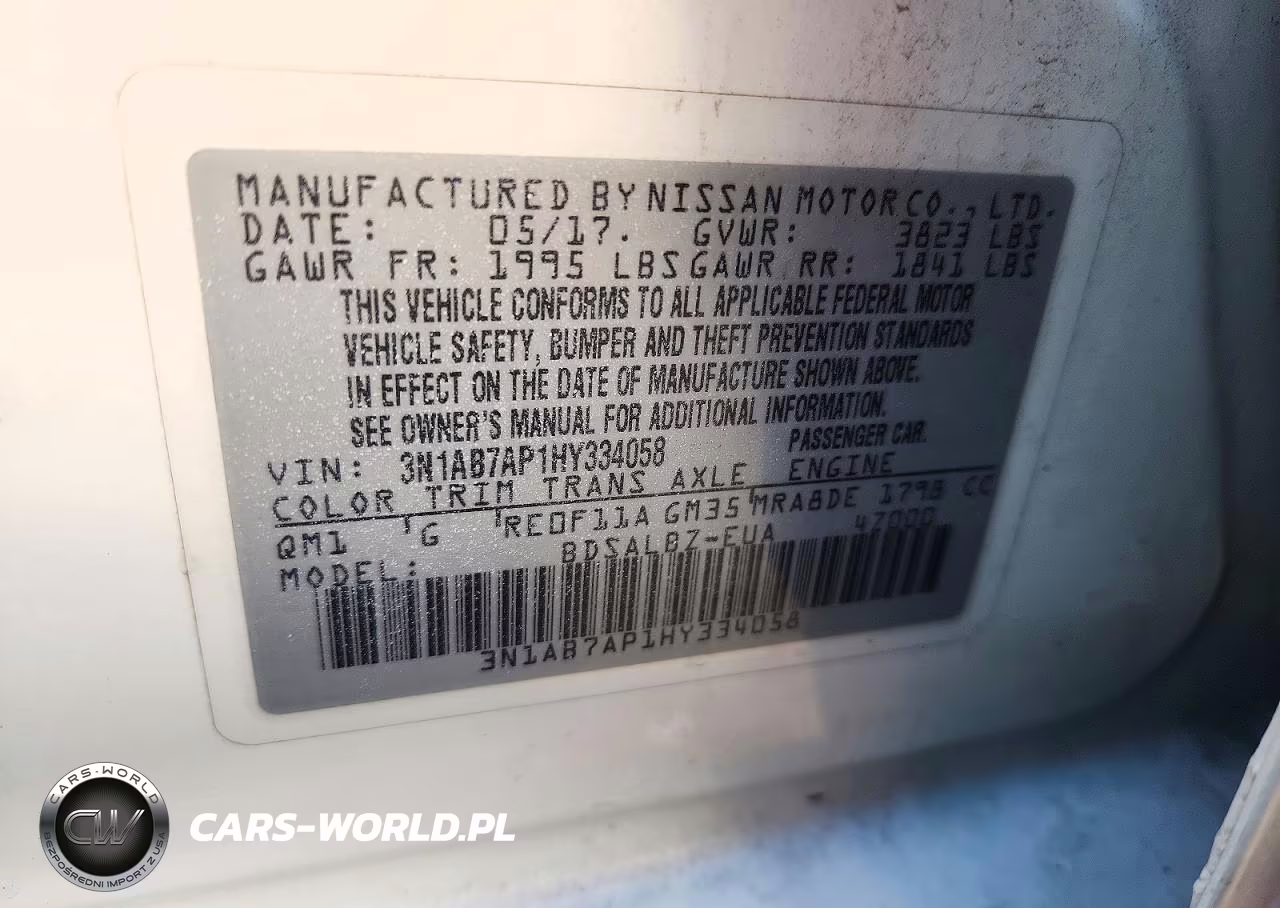 2017 Nissan Sentra S VIN:3N1AB7AP1HY334058 - 12