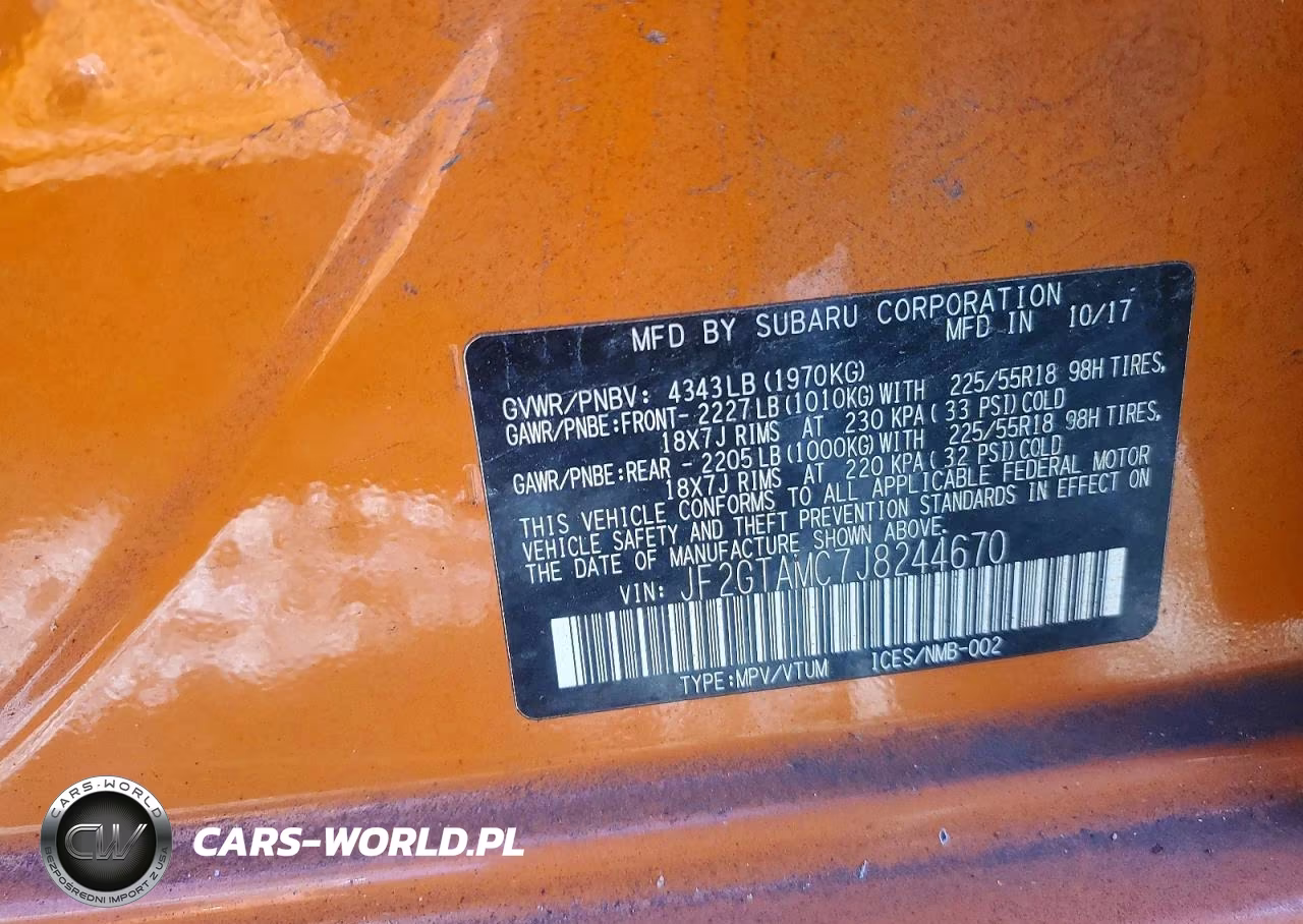 2018 Subaru Crosstrek Limited VIN:JF2GTAMC7J8244670 - 12