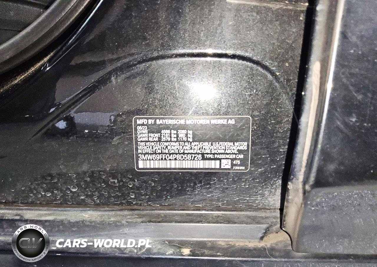 2023 BMW 330I VIN:3MW69FF04P8D58726 - 13