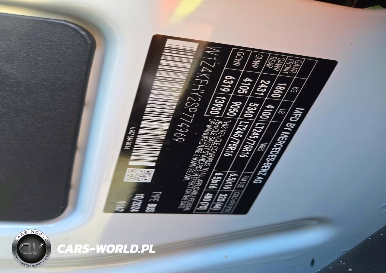 2025 Mercedes-Benz Sprinter 2500 VIN:W1Z4KFHY2SP774969 - 12