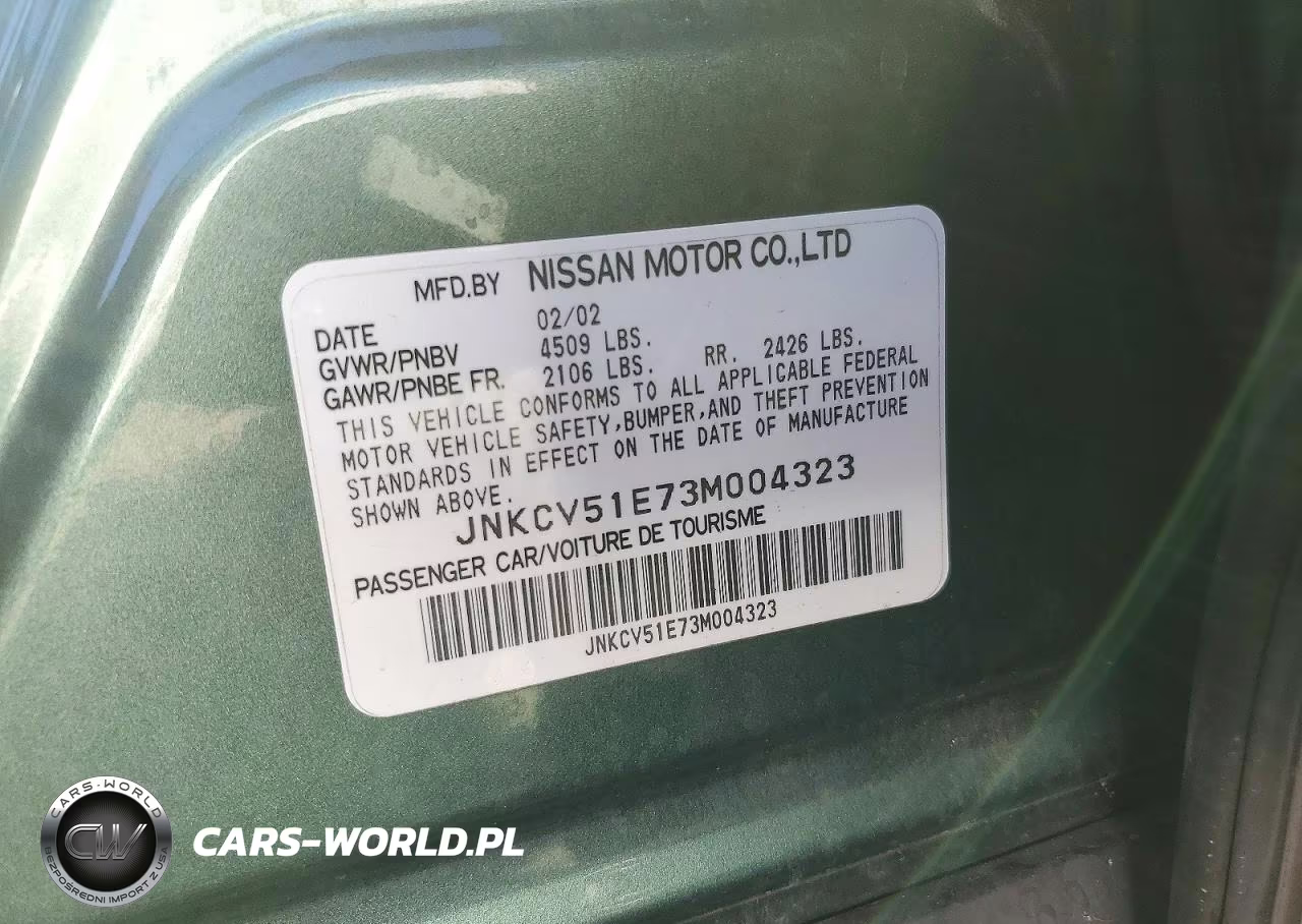 2003 Infiniti G35 Base VIN:JNKCV51E73M004323 - 12