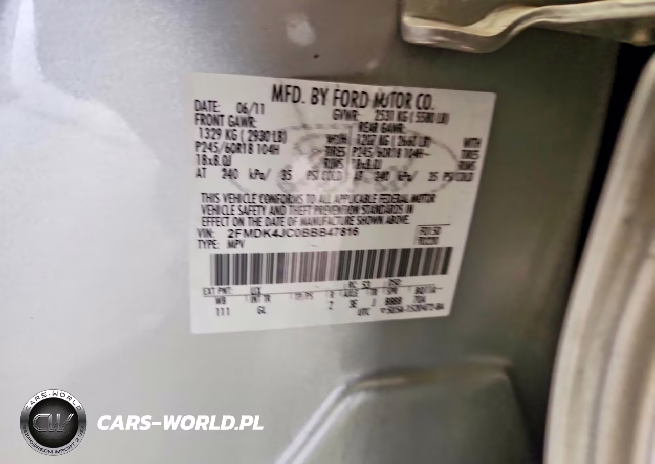 2011 Ford Edge Sel VIN:2FMDK4JC0BBB47816 - 12