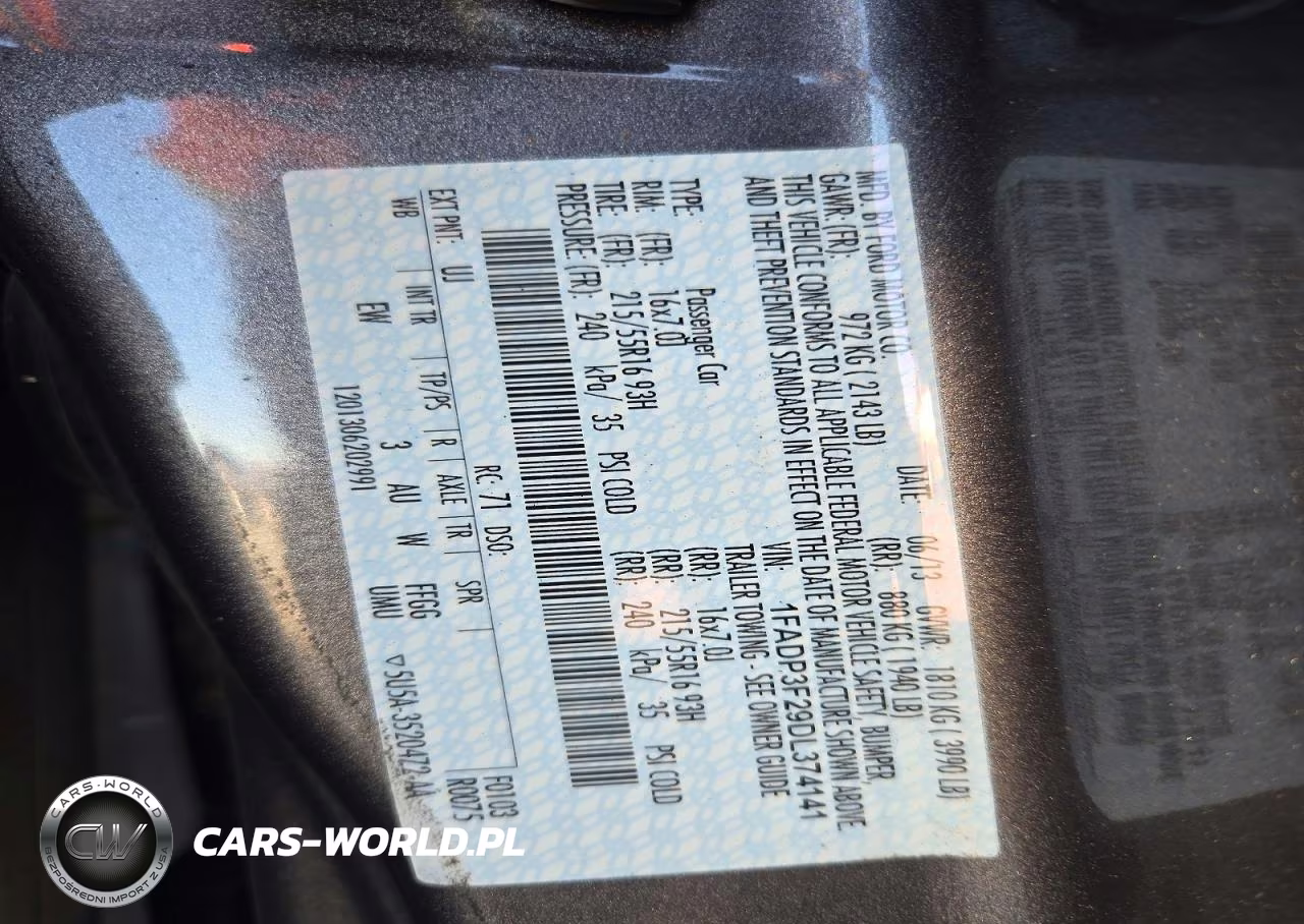 2013 Ford Focus Se VIN:1FADP3F29DL374141 - 12