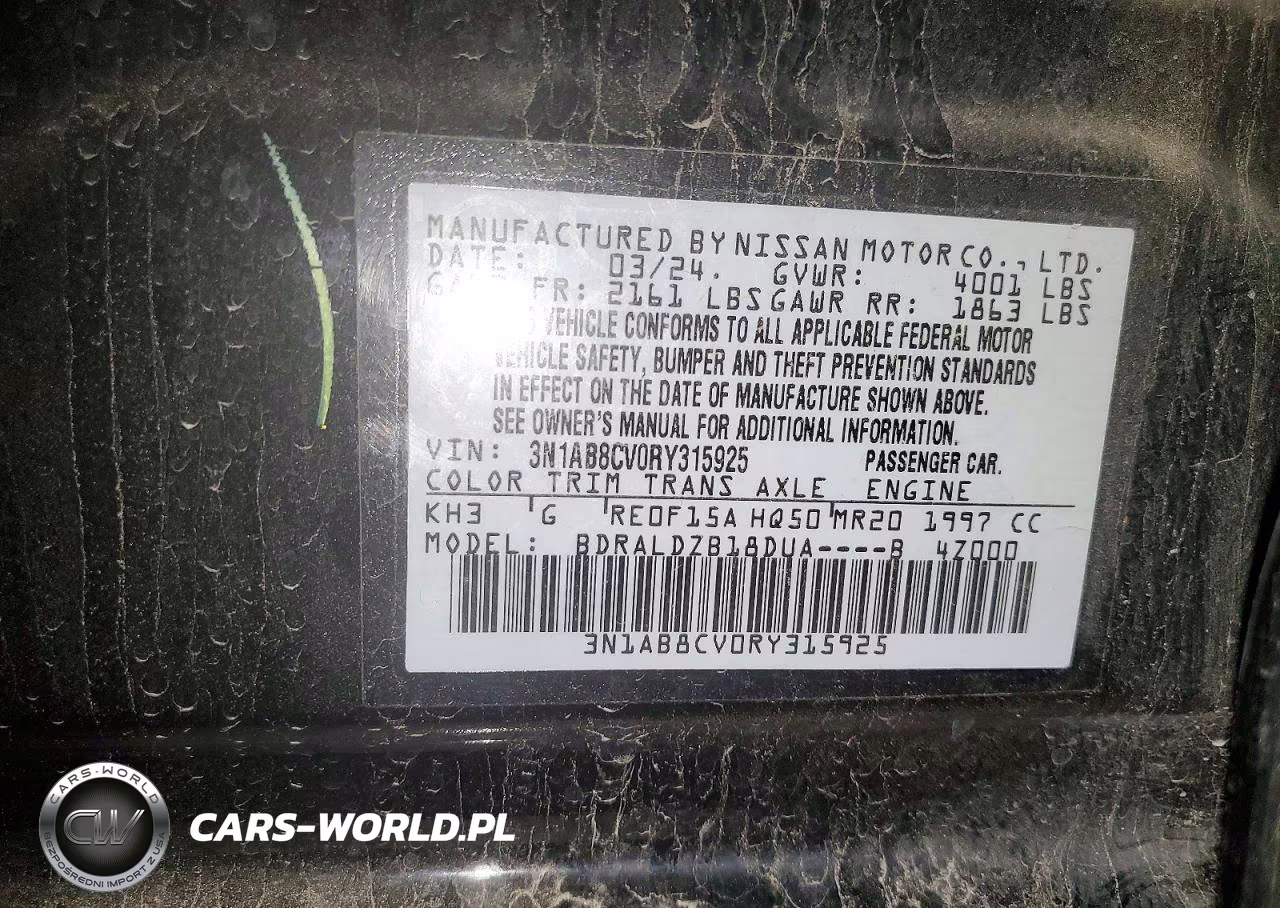 2024 Nissan Sentra Sv VIN:3N1AB8CV0RY315925 - 12