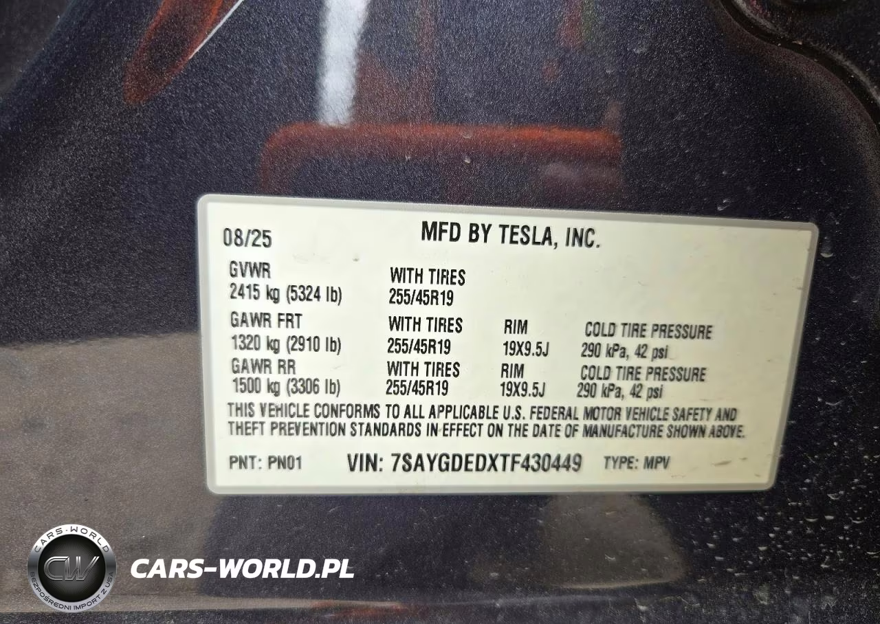 2026 Tesla Model Y VIN:7SAYGDEDXTF430449 - 12