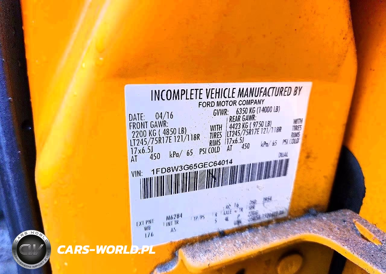 2016 Ford F350 Xl VIN:1FD8W3G65GEC64014 - 13