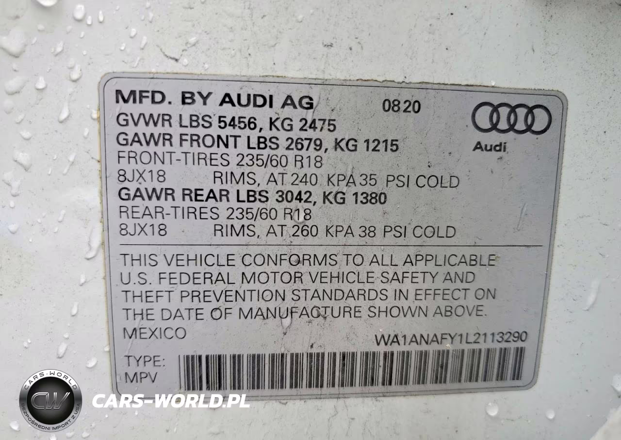 2020 Audi Q5 Premium VIN:WA1ANAFY1L2113290 - 12