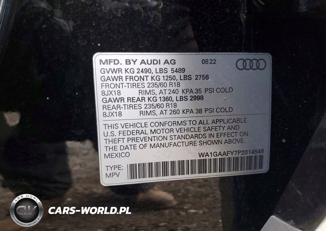 2023 Audi Q5 Premium 45 VIN:WA1GAAFY7P2014548 - 13