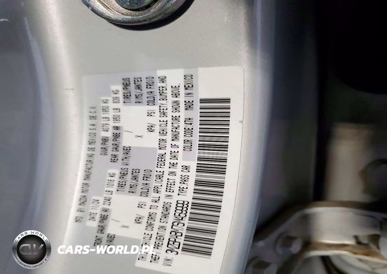 2025 Mazda 3 Select Sport VIN:3MZBPABM7SM459999 - 12