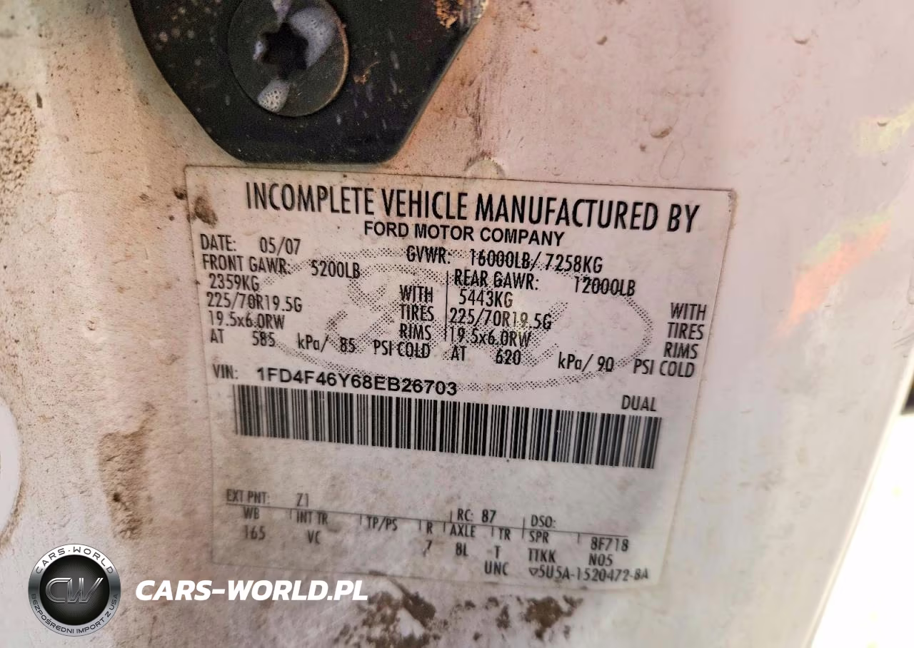 2008 Ford F450 Super Duty Bucket Truck VIN:1FD4F46Y68EB26703 - 12