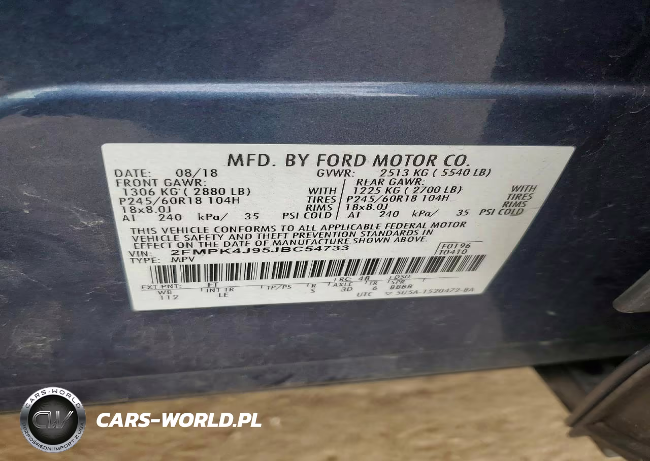 2018 Ford Edge Sel VIN:2FMPK4J95JBC54733 - 13