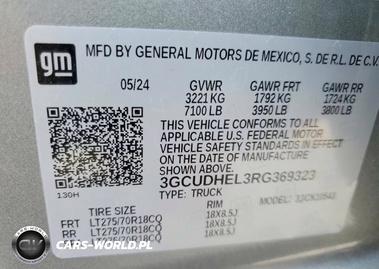 2024 Chevrolet Silverado K1500 Zr2 VIN:3GCUDHEL3RG369323 - 13