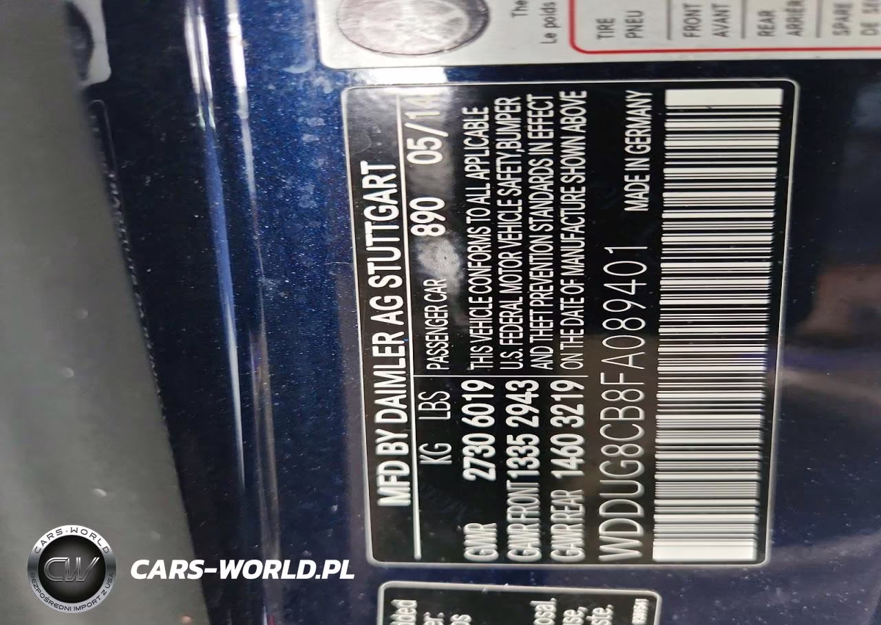 2015 Mercedes-Benz S 550 VIN:WDDUG8CB8FA089401 - 12