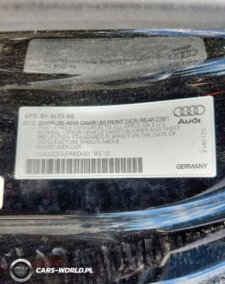2013 Audi A5 Premium VIN:WAUCFAFR6DA018510 - 12